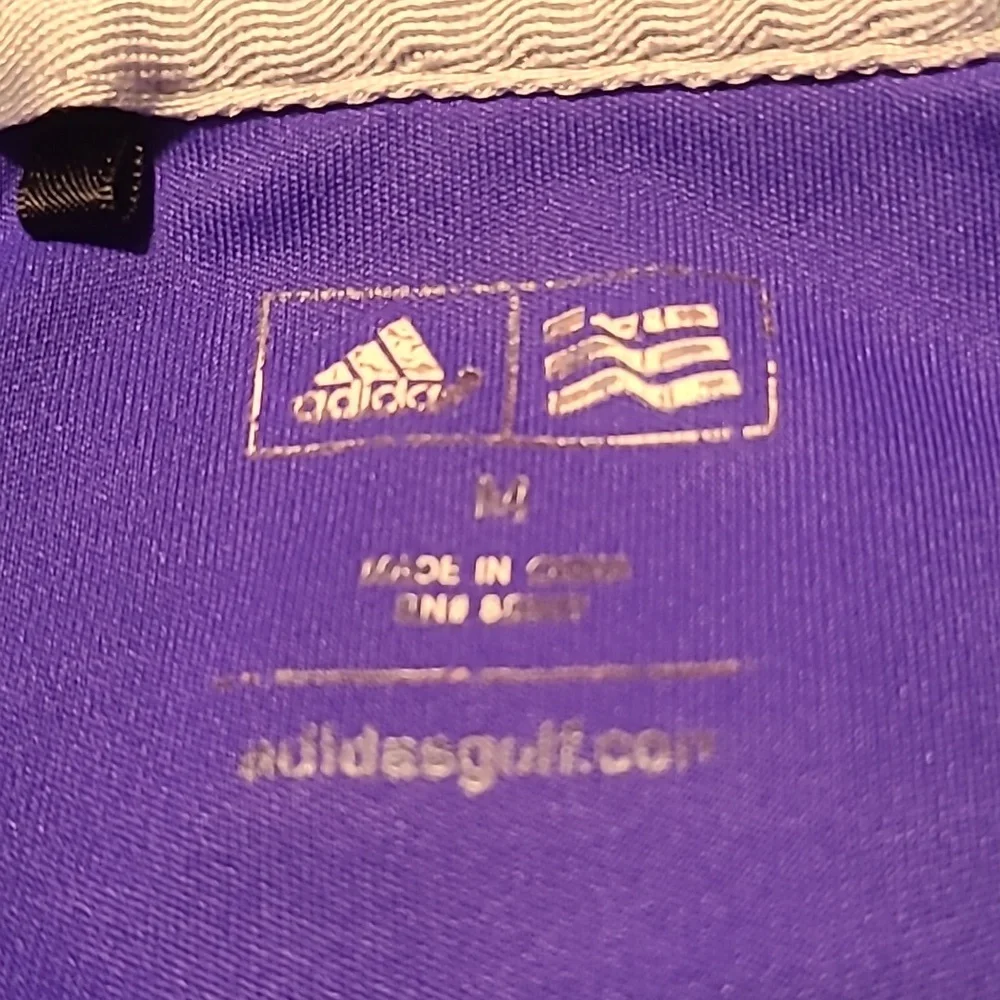 Adidas Athletic Polo / Golf Shirt Purple - Size Medium